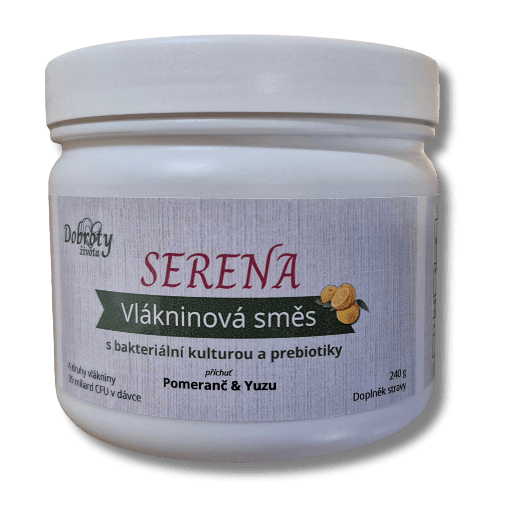 Vlákninová směs Serena – dóza s vlákninovým nápojem pro každodenní podporu trávení